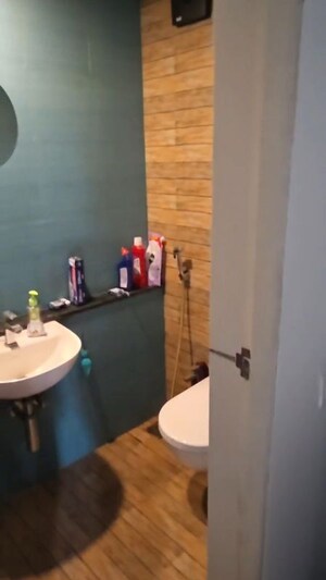 Bathroom in 2 BHK Apartment at Lodha Crown Quality Homes, Majiwada – for Rent