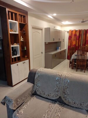 Living Room in 3 BHK Apartment at Aparna HillPark Lake Breeze, Chanda Nagar – for Rent