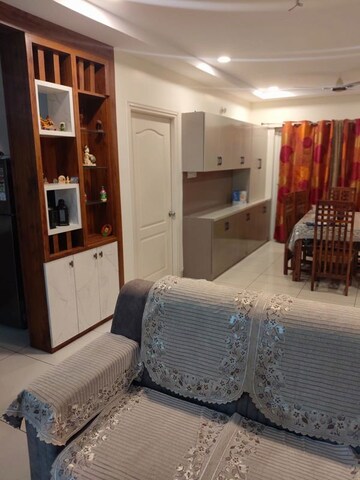 Living Room in 3 BHK Apartment at Aparna HillPark Lake Breeze, Chanda Nagar – for Rent