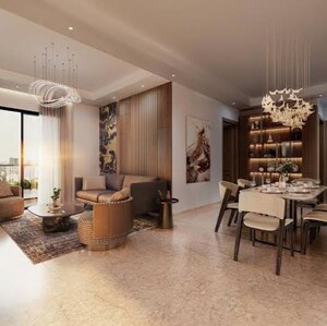 Living Room in 4 BHK Apartment at Satya Levante Residences, Daulatabad Industrial Area – for Sale