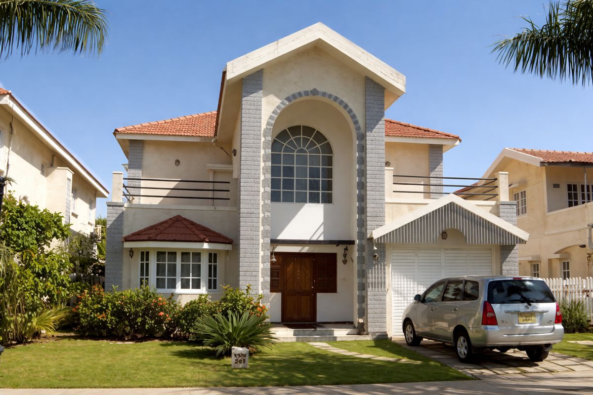 3.5 BHK + Pooja Room 3000 Sq.Ft. Villa in Adarsh Palm Meadows