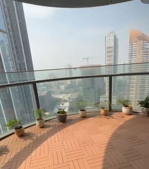 Balcony in 4 BHK Apartment at Omkar 1973, Worli – for Rent