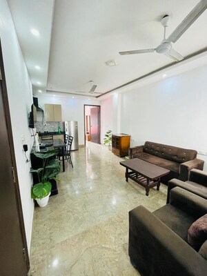 Living Room in 2 BHK Apartment at Saket – for Rent