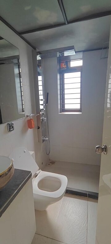 Bathroom in 3 BHK Apartment at Vaibhav Building, Dadar West – for Rent