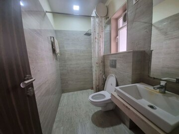 Bathroom in 1.5 BHK Apartment at Raheja Ridgewood, Goregaon East – for Rent