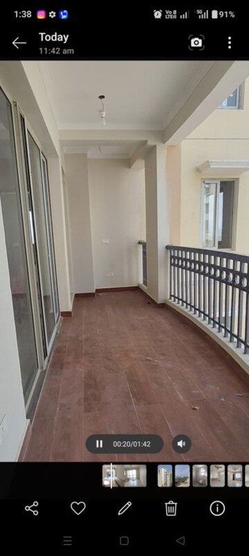 Balcony in 3 BHK Apartment at Eiffel Vivassa Estate, Bagiamau – for Rent