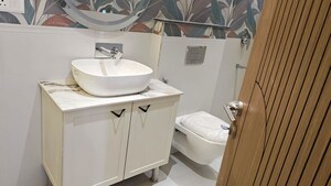 Bathroom in 3 BHK Apartment at Sector 4 Dwarka – for Rent