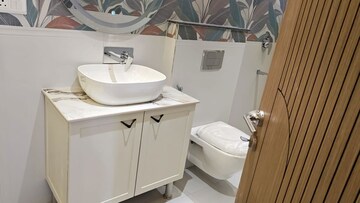 Bathroom in 3 BHK Apartment at Sector 4 Dwarka – for Rent