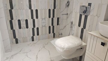 Bathroom in 3 BHK Apartment at Sector 4 Dwarka – for Rent