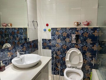 Bathroom in 4 BHK Builder Floor at Panchsheel Park – for Rent