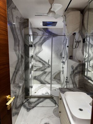 Bathroom in 4 BHK Builder Floor at Gulmohar Park – for Rent