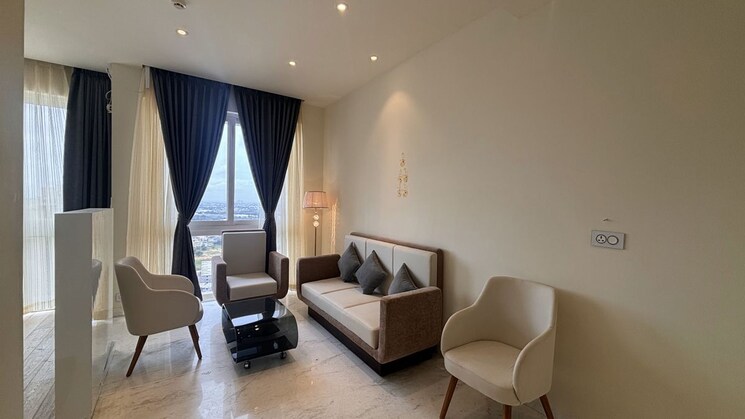 Living Room, bhartiya-city-leela-residences Studio 854 Sq.Ft. Apartment In Thanisandra Main Road Bangalore 9988357