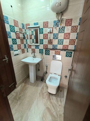 Bathroom in 3 BHK Builder Floor at Saket – for Rent