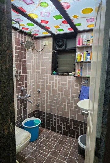 Bathroom in 1 BHK Apartment at Venus Upvan CHS, Gawand Baug – for Rent