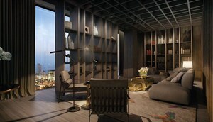 Living Room in 5 BHK Apartment at Provenance Four Seasons Private Residences, Worli – for Sale