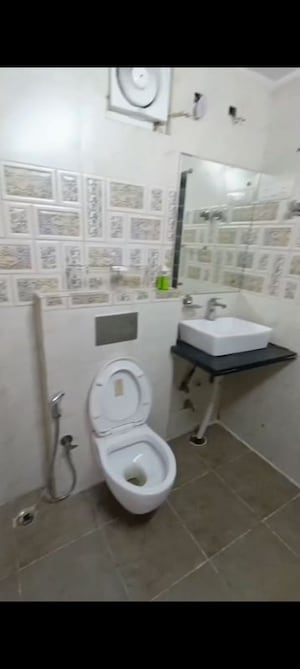 Bathroom in 3 BHK Apartment at Sector 13 Dwarka – for Rent