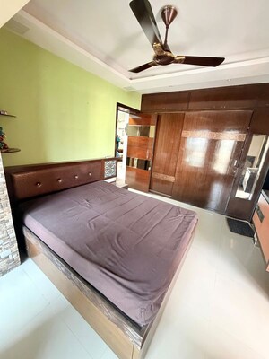 Bedroom in 2 BHK Apartment at Jaydeep Park, Majiwada – for Rent