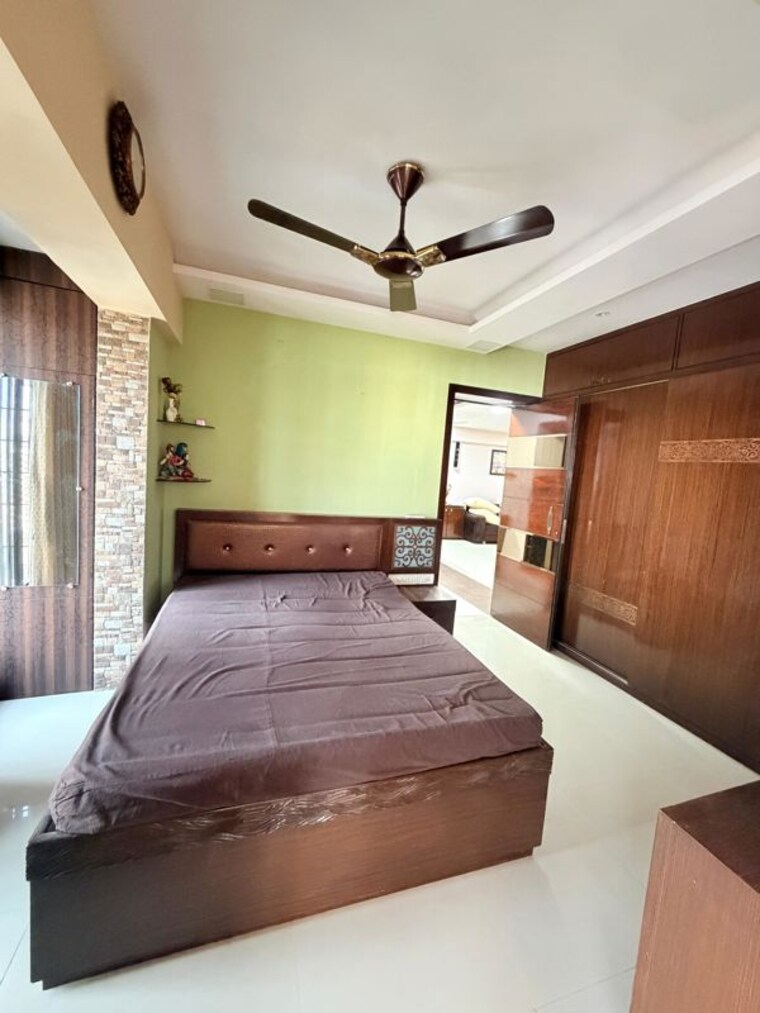 Bedroom, jaydeep-park 2 Bedroom 1200 Sq.Ft. Apartment In Majiwada Thane 9989840