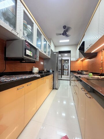 Kitchen in 2 BHK Apartment at Jaydeep Park, Majiwada – for Rent