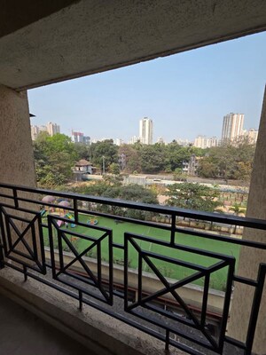 Balcony in 2 BHK Apartment at Cosmos Habitat, Majiwada – for Rent