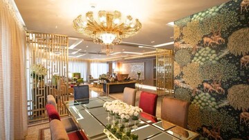 Living Room in 5 BHK Apartment at Lodha The World Towers World One Tier 2, Worli – for Sale