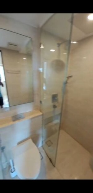 Bathroom in 1 BHK Apartment at Hiranandani Zen Maple, Powai – for Rent