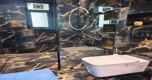 Bathroom in 4 BHK Builder Floor at Golf Course Extension – for Sale