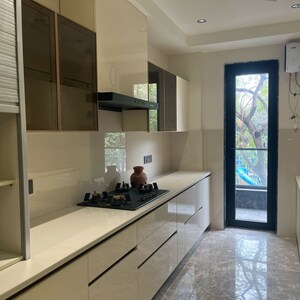 Kitchen in 4 BHK Builder Floor at Unitech South City II, South City 2 – for Rent