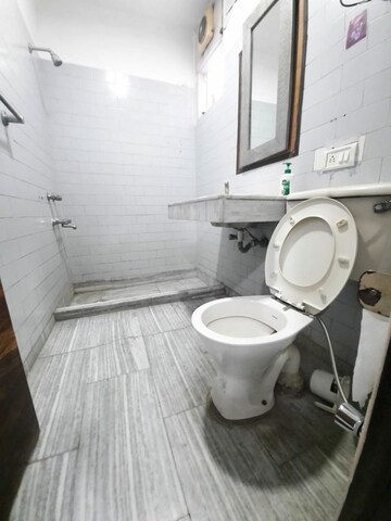 Bathroom in 3 BHK Builder Floor at Malviya Nagar – for Rent