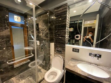 Bathroom in 2 BHK Apartment at Santacruz West – for Rent