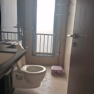 Bathroom in 3 BHK Apartment at The Wadhwa Anmol Fortune, Goregaon West – for Rent