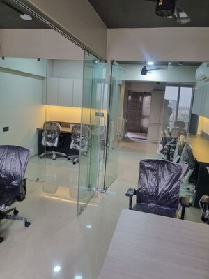 Living Room in  Office Space at Shilp Epitome, Bodakdev – for Rent