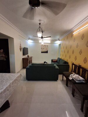 Living Room in 2 BHK Apartment at Vrindavan CHS Vashi, Sanpada – for Rent