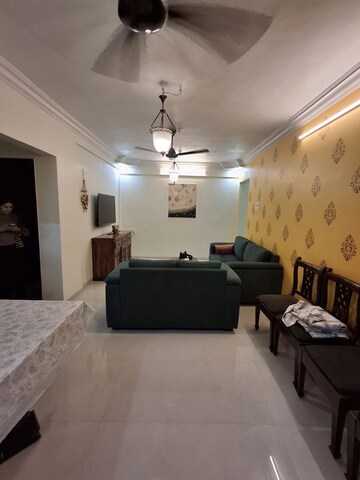 Living Room in 2 BHK Apartment at Vrindavan CHS Vashi, Sanpada – for Rent