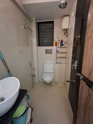 Bathroom in 2 BHK Apartment at Vrindavan CHS Vashi, Sanpada – for Rent