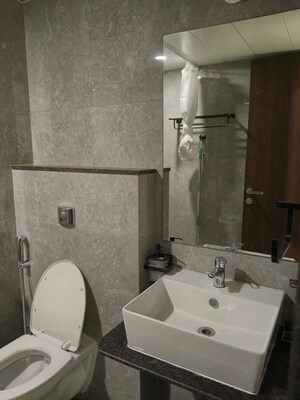 Bathroom in Studio Apartment at VJ IndiLife, Pashan – for Rent