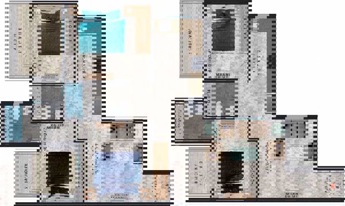 2 BHK 664 Sq.Ft. Apartment in Pareena Om Apartments