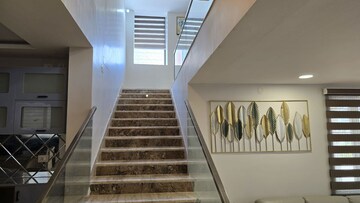 Staircase in 5 BHK Villa at CMG Halcyon Homes, Osman Nagar – for Rent