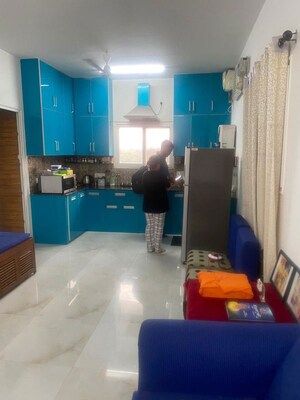 Kitchen in 3 BHK Builder Floor at Greater Kailash I – for Rent