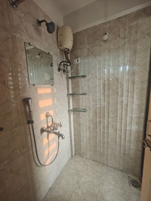 Bathroom in 1 BHK Apartment at Om Prabhu Manohar CHS, Seawoods Sector 50 – for Rent