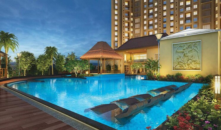 Swimming Pool, puranik-rumah-bali 2 Bedroom 561 Sq.Ft. Apartment In Ghodbunder Road Thane 9968399
