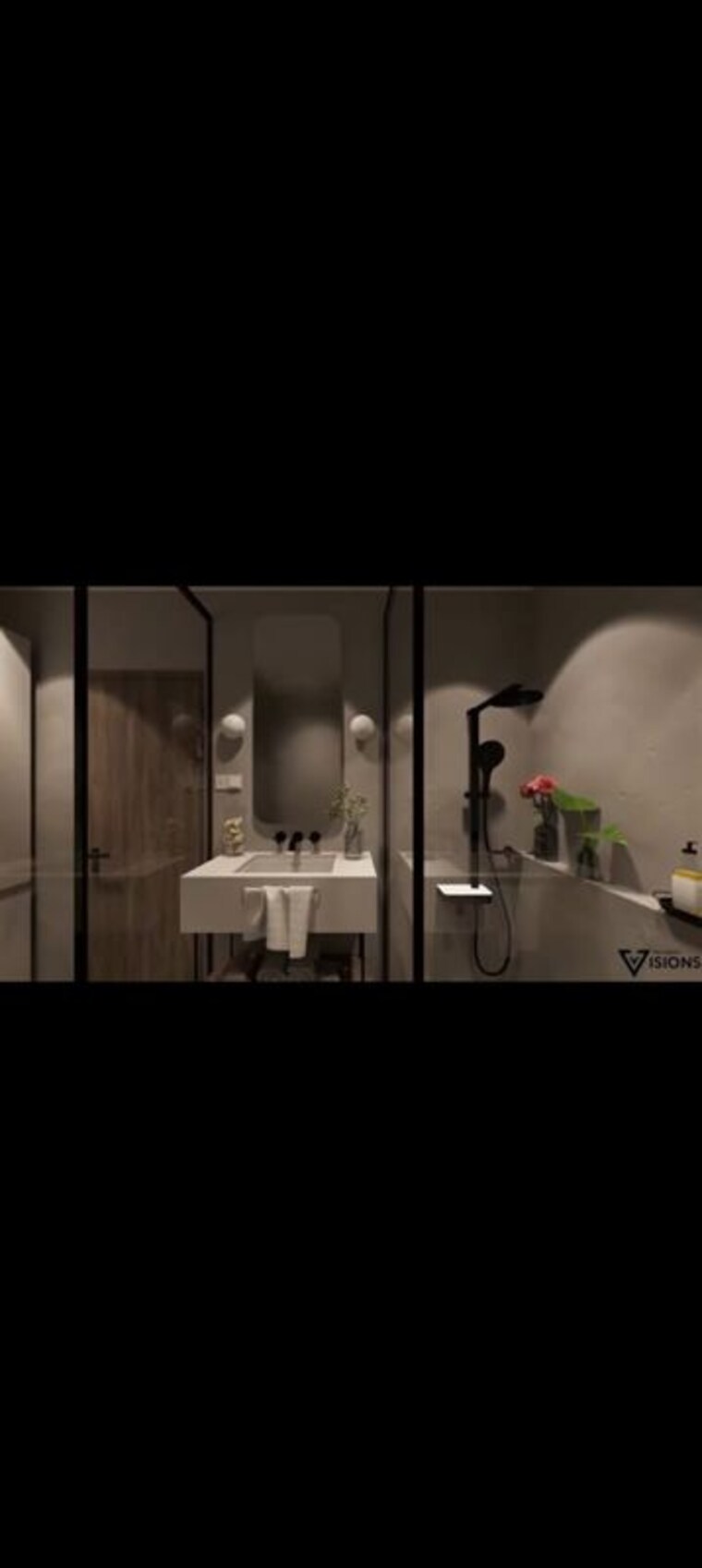 Bathroom, rangwasa 3 Bedroom 1321 Sq.Ft. Apartment In Rangwasa Indore 9994047