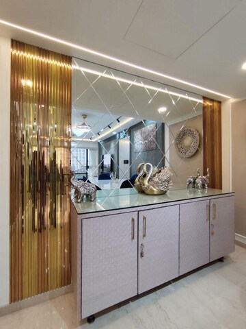 Living Room in 4 BHK Apartment at Lodha Trump Tower, Worli – for Rent