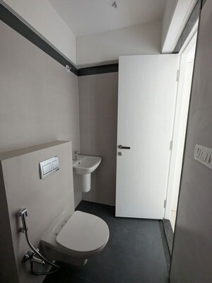 Bathroom in 1 RK Apartment at Rustomjee Bella Phase 1, Bhandup West – for Rent