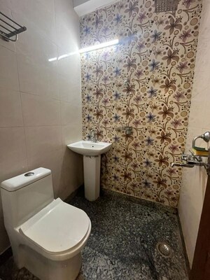 Bathroom in 1 BHK Builder Floor at Saket – for Rent