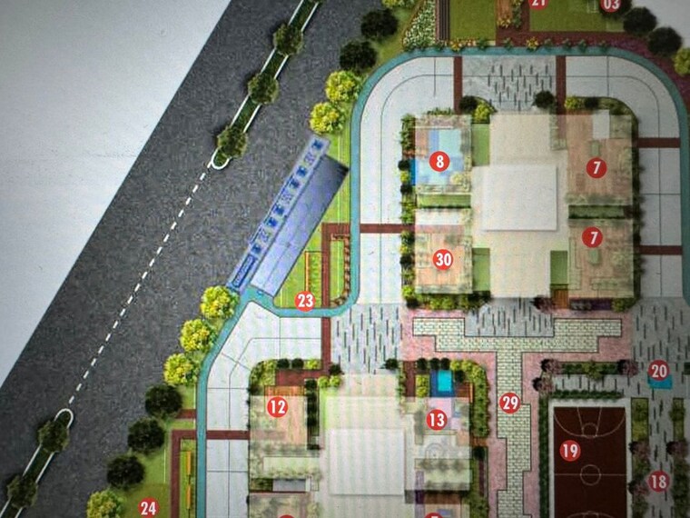 Master Plan, western-springs 3 Bedroom 2955 Sq.Ft. Apartment In Puppalaguda Hyderabad 9994239