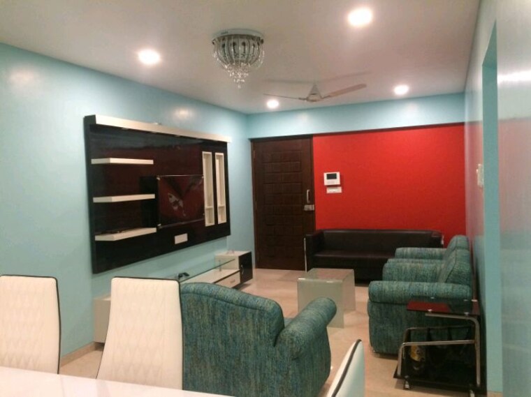 Living Room, rizvi-oak 2 Bedroom 1000 Sq.Ft. Apartment In Malad East Mumbai 9994298