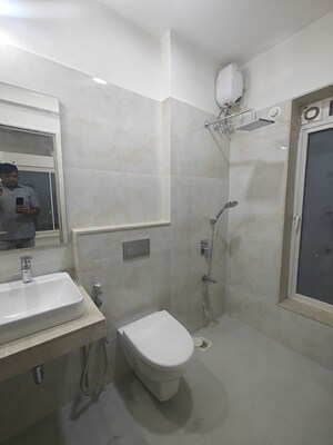 Bathroom in 2 BHK Apartment at Seawoods Sector 40 – for Rent