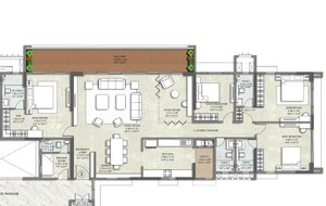 Floor Plan in 3 BHK Apartment at Vadgaon Budruk – for Sale