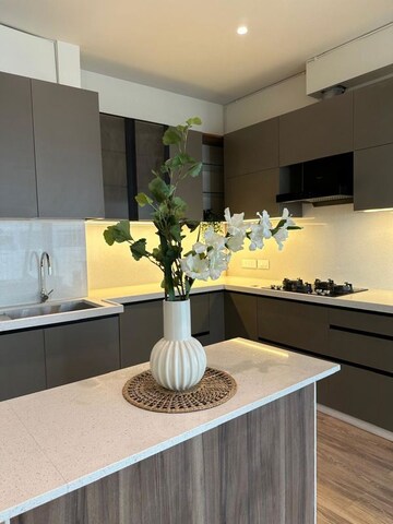 Kitchen in 4 BHK Apartment at Lodha World View, Worli – for Sale